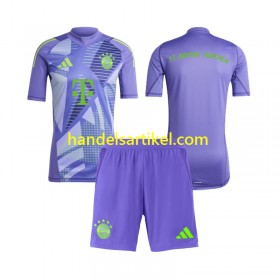 Bayern München Torwart Kinder Auswärts Trikotsatz 2024/25 Kurzarm